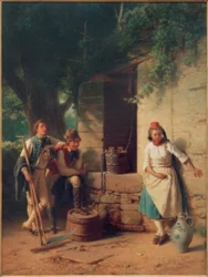 Ragazza alla fontana