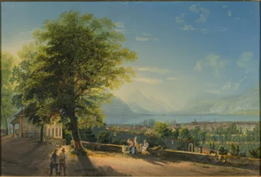 Vevey dalla terrazza di Saint-Martin