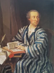 Tedesco: Ritratto di Samuel Isaak Emanuel Gross (1732-1763), ufficiale della Guardia Svizzera.