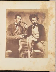 [Ritratto di due uomini a tavola]