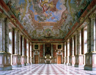 La Sala di Marmo nella chiesa abbaziale di St. Florian