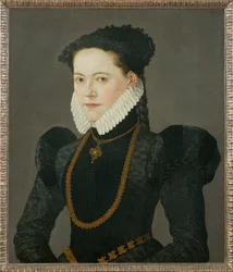 Ritratto della figlia del conte Friedrich di Oettingen ... (dipinto su tela)