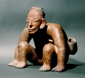 Statuetta da Jalisco, Messico, 300 a.C. - 500 d.C.