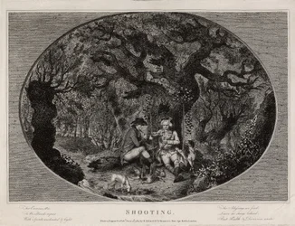Caccia, inciso da Robert Pollard (1755-1838), pubblicato nel 1784