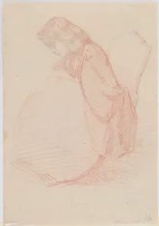 Un disegno bifacciale di Fumette e Clown danzanti, 1855-1859