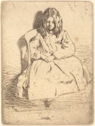 Annie seduta, 1858