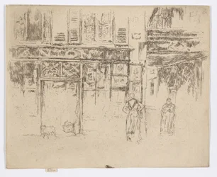 La bottega di stampa di Antony, Rue de Seine, c.1892-93