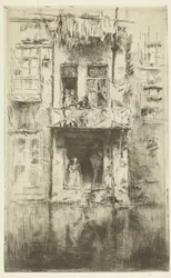 Balcone di una casa ad Amsterdam