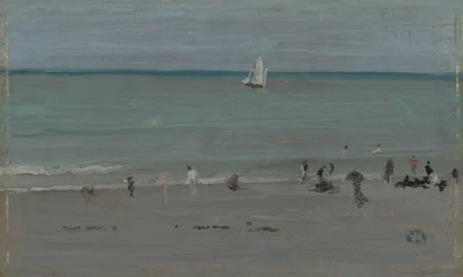 Scena costiera, bagnanti, 1884-85