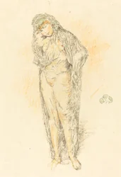 Figura drappeggiata, in piedi, 1891