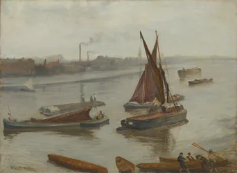 Grigio e argento: Vecchio Battersea Reach