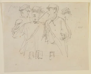 Gruppo di quattro uomini