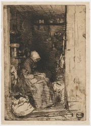 La vecchia con gli stracci