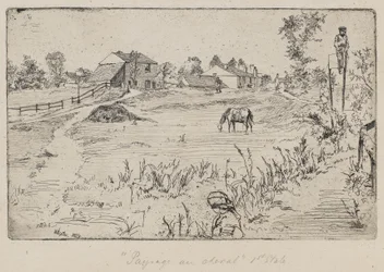 Paesaggio con il cavallo (Il prato) 1859