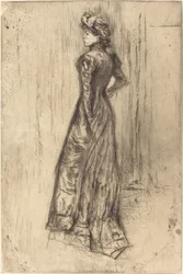 Maud, in piedi, c. 1873