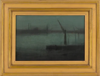 Notturno: Blu e argento--Battersea Reach, 1870-1875