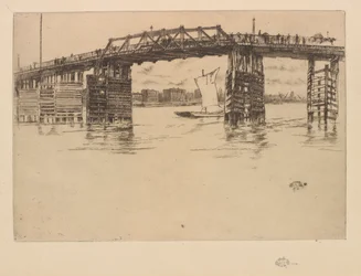 Vecchio ponte di Battersea, 1879
