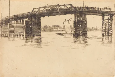 Vecchio ponte di Battersea, 1879