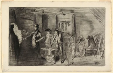 Stampa, La fucina, dalla serie Incisioni sul Tamigi e altri soggetti, 1861