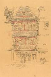 Casa rossa, Paimpol, 1893