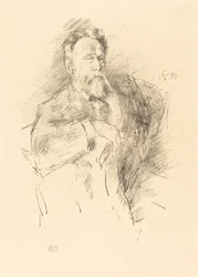 Schizzo di William E. Henley, 1896