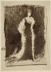Studio per Disposizione in nero: Lady Meux, 1881