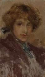 Studio della testa e delle spalle di una ragazza, 1896-97