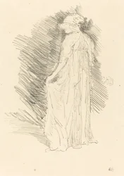 Figura Drappeggiata, Vista da Dietro