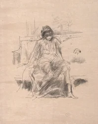 La figura drappeggiata seduta, 1893