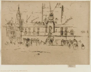 Il Mercato, Bruges, 1887