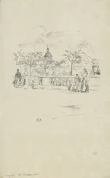 Il Pantheon, dalla terrazza dei Giardini del Lussemburgo