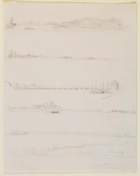 Il Reno, vicino a Worms e Oppeheim, 1858