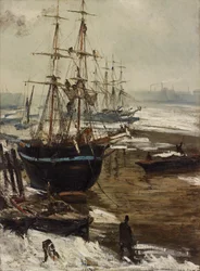 Il Tamigi ghiacciato, 1860