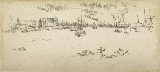 Tilbury, da una serie di dodici incisioni intitolata La Rivista Navale, 1887