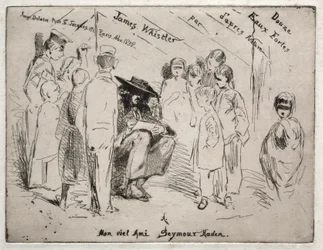 Dodici incisioni dalla natura: pagina del titolo - Delauney che disegna, 1858
