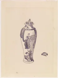 Vaso con corpo leggermente rigonfio, 1876-1878