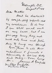 Lettera di James Abram Garfield a sua madre, da 