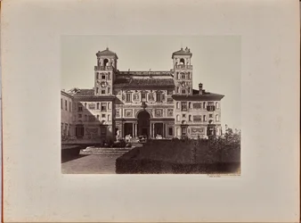 Villa Medici; la facciata rivolta verso il giardino, oggi sede dell