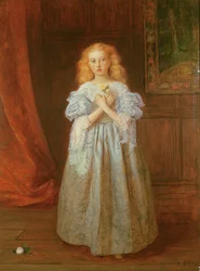 La bambina che posò per Van Dyck, 1868