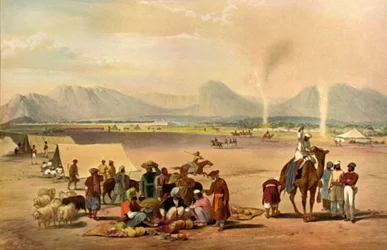 La città di Kandahar vista da sud verso la montagna Baba Wali, c1840, 1901