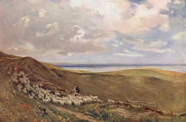 Sulle South Downs vicino a Brighton