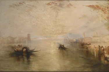 San Benedetto guardando verso Fusina (dopo Turner) (olio su tela)