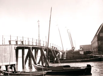 Barche sul canale, Isola di Marken, Paesi Bassi