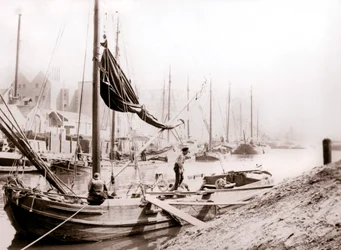 Barche sul canale, Rotterdam, 1898