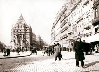 Scena di strada, Bruxelles, 1898