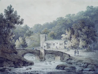 Chiesa e ponte, Hubberholme, Yorkshire
