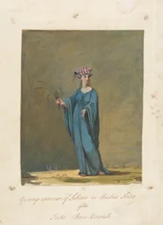 Giovane Donna di Loheia in Arabia Felix della Tribù Beni-Koreish