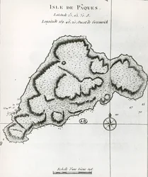 Isola di Pasqua, da Travel Atlas di James Cook