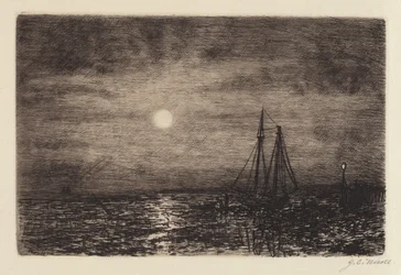 Chiaro di luna a bassa marea