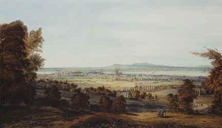 La città di Montreal dalla montagna
